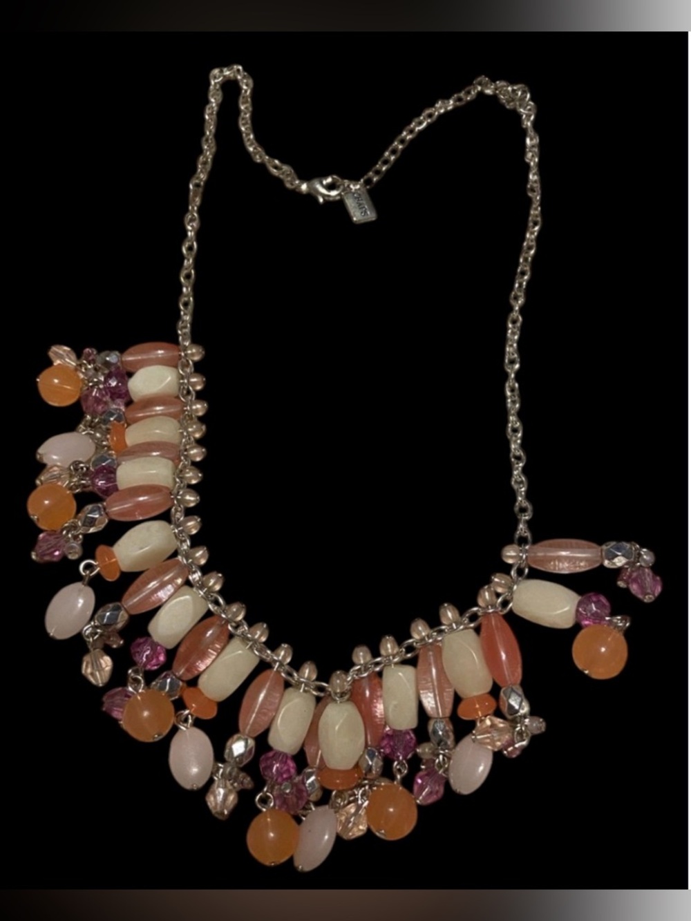 Costume Signed Chaps Cha Cha Necklace #6366